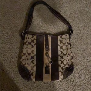 Authentic coach handbag with matching coin purse